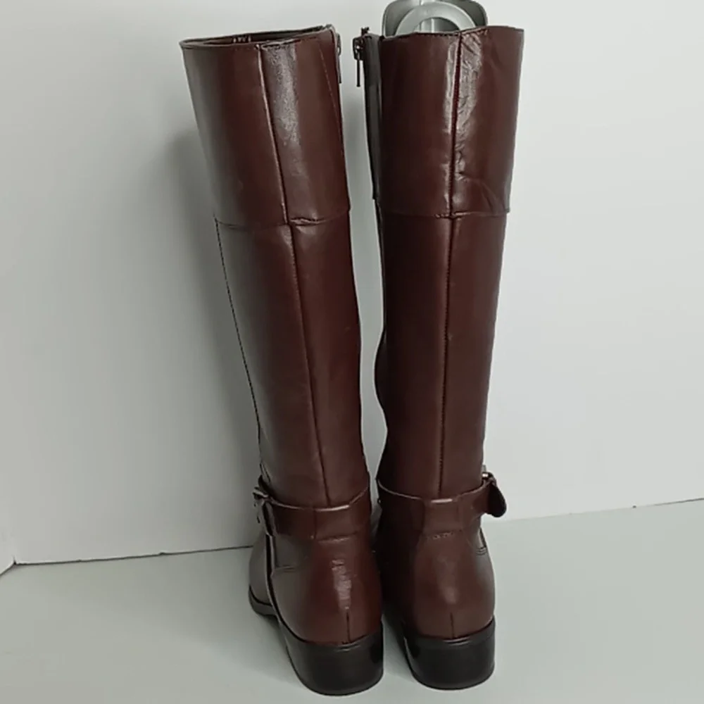 Lauren - Ralph Lauren Tall Leather Riding Boots - Maryann -Brown - 6B